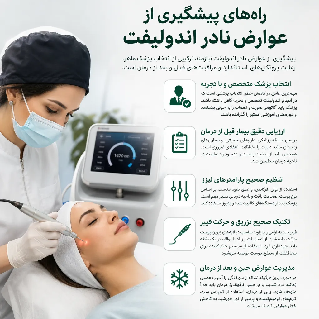 راه&zwnj;های پیشگیری از عوارض نادر اندولیفت