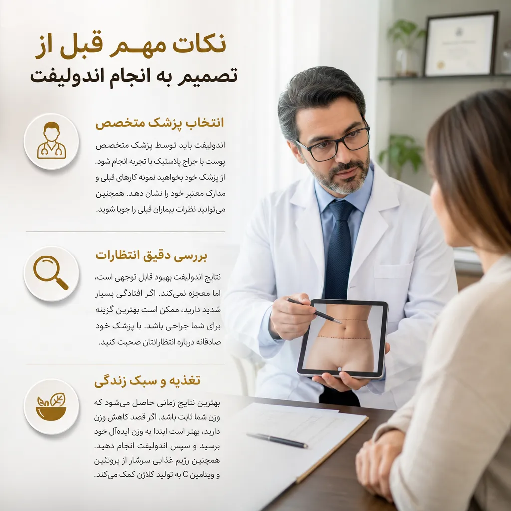 نکات مهم قبل از تصمیم به انجام اندولیفت