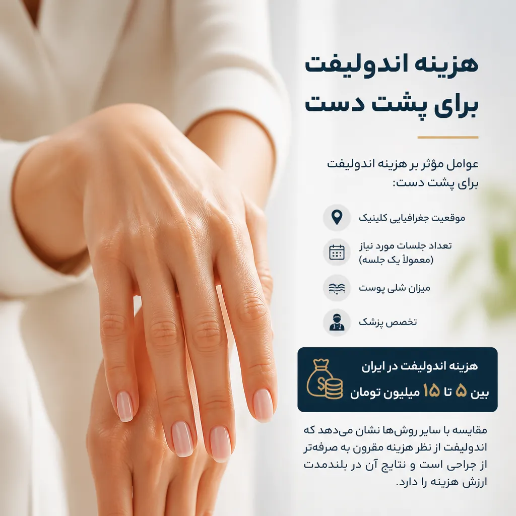 هزینه اندولیفت برای پشت دست