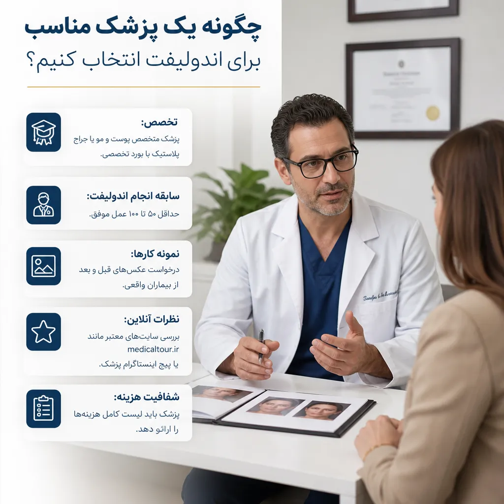 چگونه یک پزشک مناسب برای اندولیفت انتخاب کنیم؟