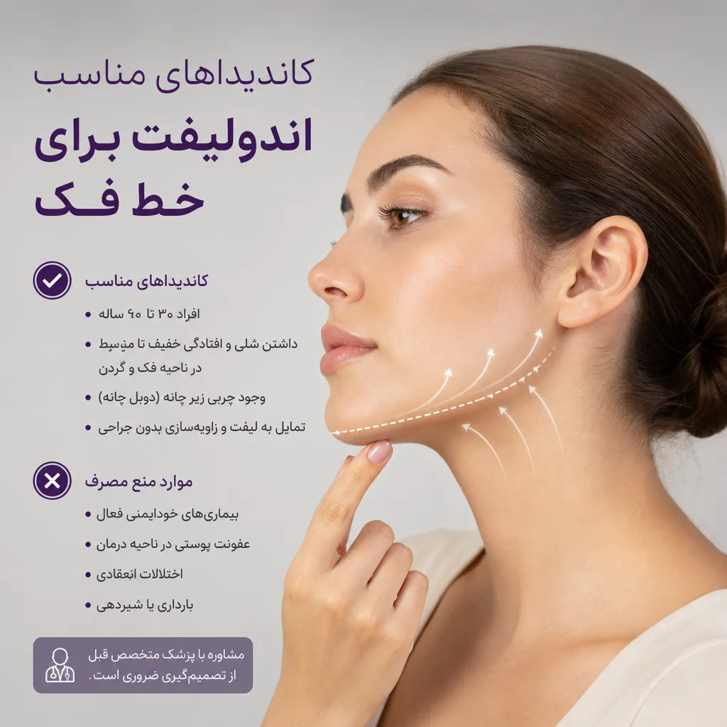 کاندیداهای مناسب اندولیفت برای خط فک