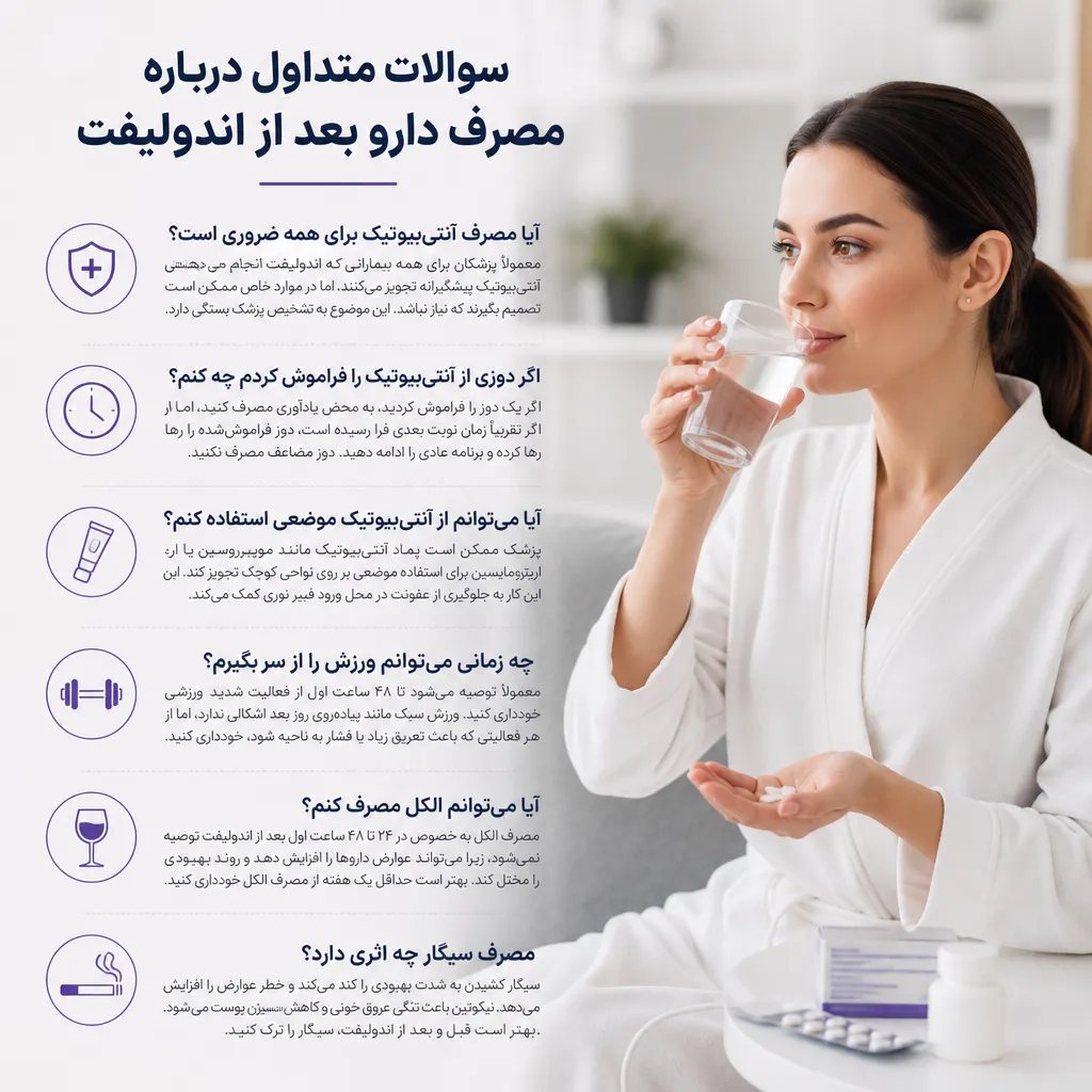 سوالات متداول درباره مصرف دارو بعد از اندولیفت