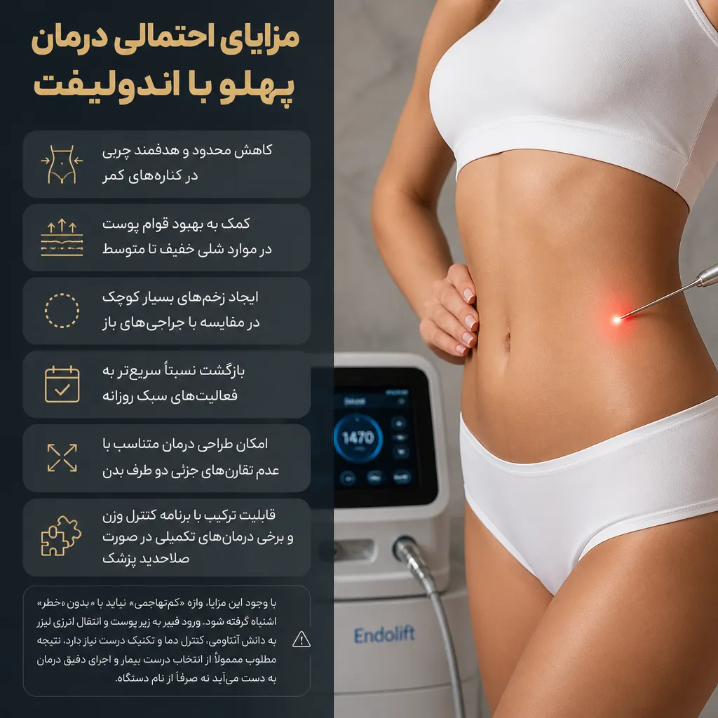 مزایای احتمالی درمان پهلو با اندولیفت