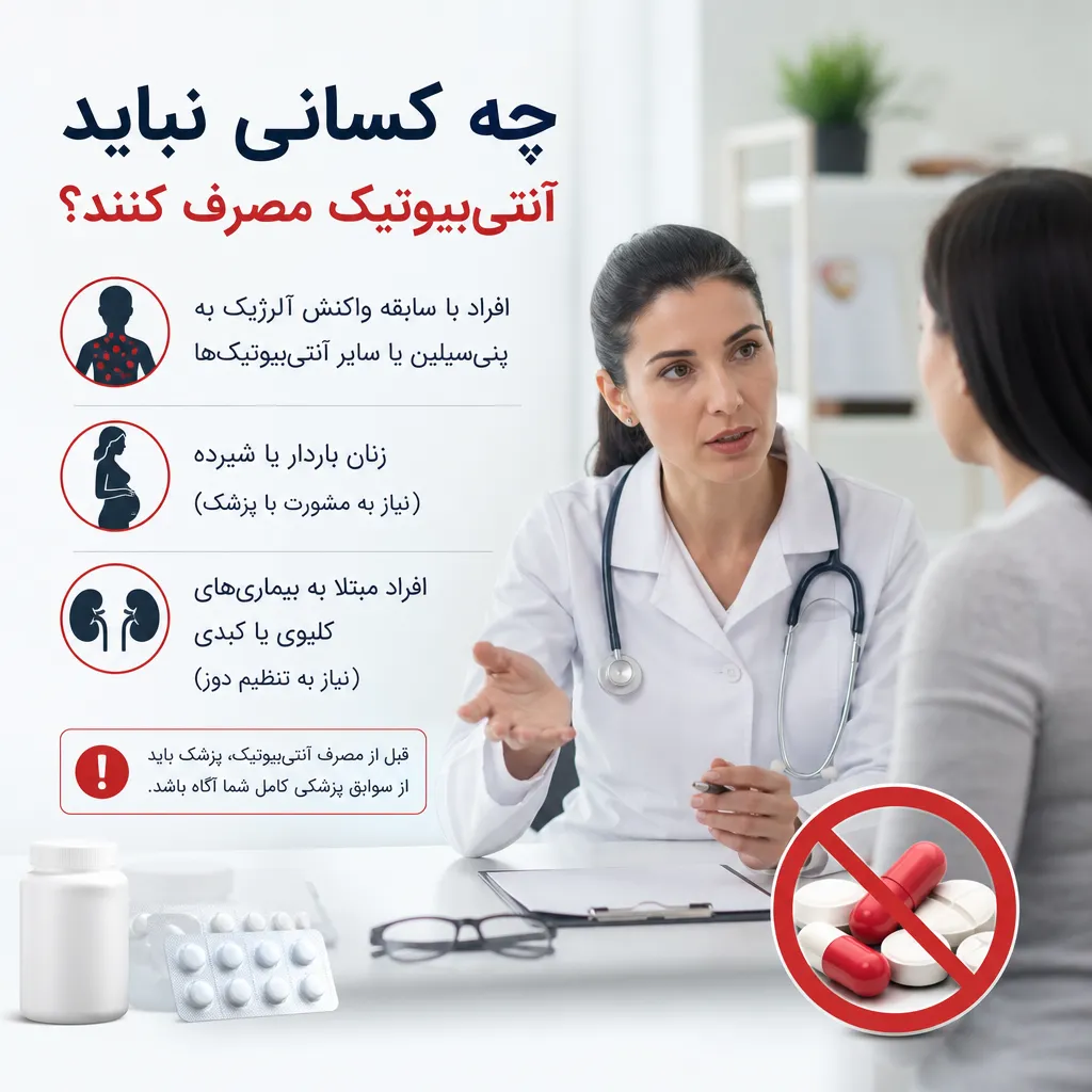 چه کسانی نباید آنتیبیوتیک مصرف کنند؟